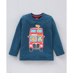 Babyhug Full Sleeves T-Shirts Text & Animals Print Pack Of 2 - Multicolor