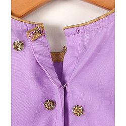 Babyhug Sleeveless Choli & Lehenga with Dupatta - Purple