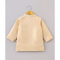 Babyhug Full Sleeves Kurta All Over Printed - Beige