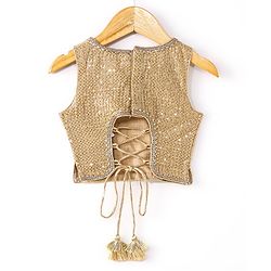 Babyhug Sleeveless Choli Lehenga And Dupatta With Embroidery - Yellow Pink