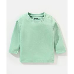 Babyhug Full Sleeves T-Shirt & Dungaree Lion King Embroidery - Green & White