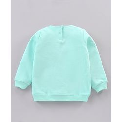 Babyhug Cotton Full Sleeves Minnie Mouse Printed SweatShirt & Solid Joggers - Blue Pink