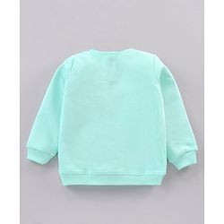 Babyhug Cotton Full Sleeves Minnie Mouse Printed SweatShirt & Solid Joggers - Blue Pink