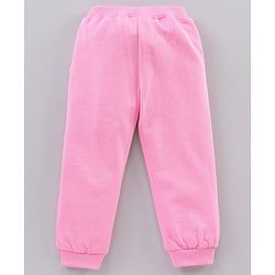 Babyhug Cotton Full Sleeves Minnie Mouse Printed SweatShirt & Solid Joggers - Blue Pink