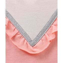 Babyhug 100% Cotton Full Sleeves Top With Frill Detailing & Lounge Pant Glitter Minnie Mouse Print- Pink White
