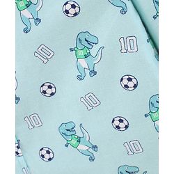 Babyhug Full Sleeve Regular Collar Shirt Oxford Printed - Blue