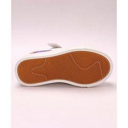 Cute Walk by Babyhug Sneakers With Velcro Closure Color Block- White Pink