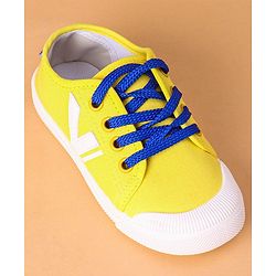 Cute Walk by Babyhug Slip On Casual Shoes with Lace Closure - Yellow