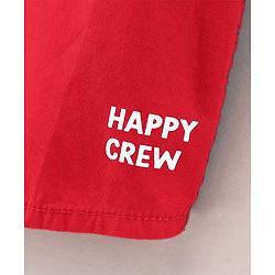 Babyhug Full Sleeves Solid Shirt - Navy Blue Red