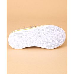 Cute Walk by Babyhug Casual Shoes With Velcro Closure Rocket Print- Mustard