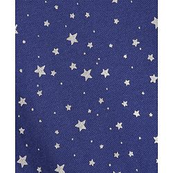 Babyhug 100% Cotton Full Sleeves Frocks With Headband Star Print - Blue