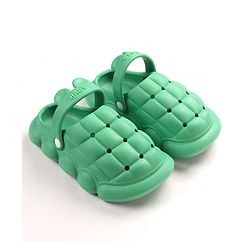 Cute Walk by Babyhug Slip On Clogs Cube Design Design - Green