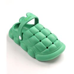 Cute Walk by Babyhug Slip On Clogs Cube Design Design - Green