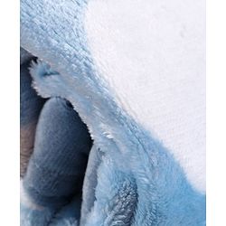 Babyhug Premium Reversible Plush Soft & Warm Double Layer Blanket Giraffe Print - Blue