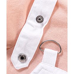 Babyhug Full Sleeves Inner Tee With Full Sleeves Mesh Frock Star Print- Peach