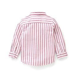 Babyhug Full Sleeves Striped Shirt With Attached Waistcoat & Trouser Set With Bow - Brown