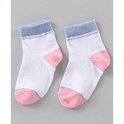 Cute Walk by Babyhug Ankle Length Antibacterial Socks Polka Dots Design Pack Of 3 - Multicolor