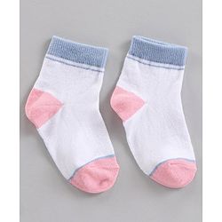 Cute Walk by Babyhug Ankle Length Antibacterial Socks Polka Dots Design Pack Of 3 - Multicolor