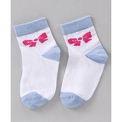 Cute Walk by Babyhug Ankle Length Antibacterial Socks Polka Dots Design Pack Of 3 - Multicolor