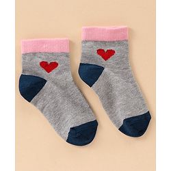 Cute Walk by Babyhug Ankle Length Antibacterial Socks Multi Design Pack Of 5 - Multicolor