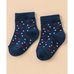 Cute Walk by Babyhug Ankle Length Antibacterial Socks Multi Design Pack Of 5 - Multicolor