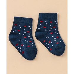 Cute Walk by Babyhug Ankle Length Antibacterial Socks Multi Design Pack Of 5 - Multicolor
