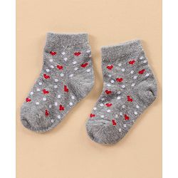 Cute Walk by Babyhug Ankle Length Antibacterial Socks Multi Design Pack Of 5 - Multicolor