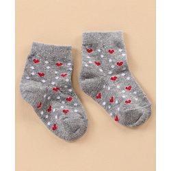 Cute Walk by Babyhug Ankle Length Antibacterial Socks Multi Design Pack Of 5 - Multicolor
