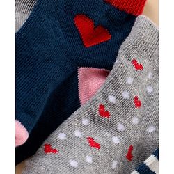 Cute Walk by Babyhug Ankle Length Antibacterial Socks Multi Design Pack Of 5 - Multicolor