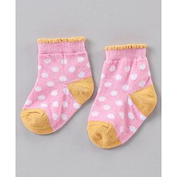 Cute Walk by Babyhug Ankle Length Antibacterial Socks Multi Design Pack Of 5 - Multicolor