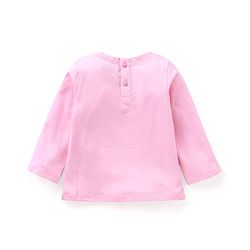 Babyhug Cotton Full Sleeves T-shirt Minnie Printed - Light Pink