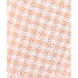 Babyhug 100% Cotton Half Sleeves Checked Frock - Multicolor