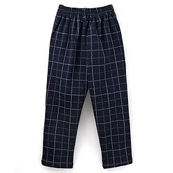 Babyhug Woven Full Sleeves  3 Pieces Party Suit With Bow - Navy Black