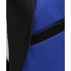 Babyhug Full Sleeves Solid Party Suit with Bow Tie - Royal Blue