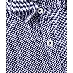 Babyhug Full Sleeves Shirt & Trousers Set Checks Print- Navy Black