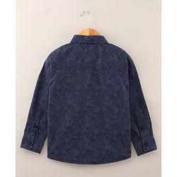 Babyhug Cotton Full Sleeves Floral Printed Shirt - Light Purple