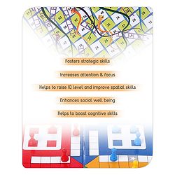Babyhug Ludo and Snakes N Ladders Board Game - Multicolour