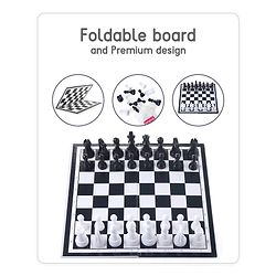 Babyhug Royal Chess Board Game - Classic 2 -Player Strategy Game with Black & White Pieces | Fun & Educational Family Game for Kids | Enhances Logic, Patience & Focus | BIS Certified