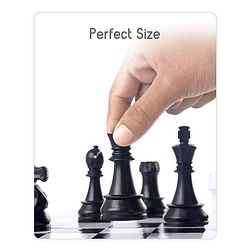 Babyhug Royal Chess Board Game - Classic 2 -Player Strategy Game with Black & White Pieces | Fun & Educational Family Game for Kids | Enhances Logic, Patience & Focus | BIS Certified