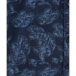 Babyhug Full Sleeves  Printed Shirt - Navy Blue