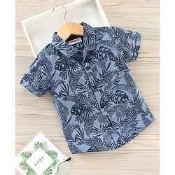 Babyhug Half Sleeves Printed Shirt - Blue