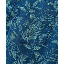 Babyhug Full Sleeves Shirt Leaf Print - Green
