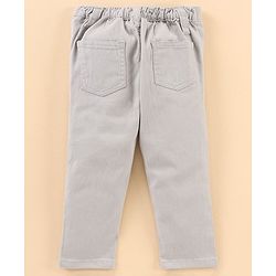 Babyhug Full Sleeves Shirt and Trousers Check Pattern - Grey