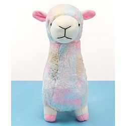 Babyhug Colourful Lama Soft Toy for Kids|Cuddly & Cozy Plush for Toddlers|Safe & durable Hug Companion|BIS Certified|Ideal Gift|Height 38 cm-Multicolour