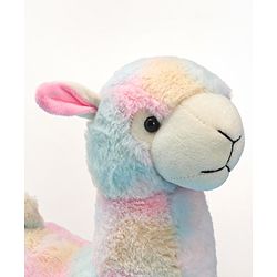 Babyhug Colourful Lama Soft Toy for Kids|Cuddly & Cozy Plush for Toddlers|Safe & durable Hug Companion|BIS Certified|Ideal Gift|Height 38 cm-Multicolour