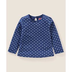 Babyhug Cotton Full Sleeves Tee Stripes Heart & Dot Print Pack of 3- Mullticolor
