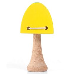 Babyhug Wooden Castanet Rattle Toy - Multicolour