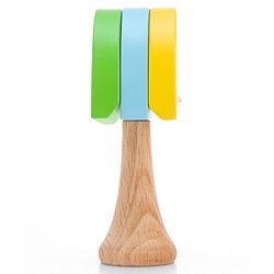 Babyhug Wooden Castanet Rattle Toy - Multicolour