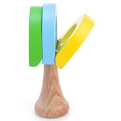Babyhug Wooden Castanet Rattle Toy - Multicolour