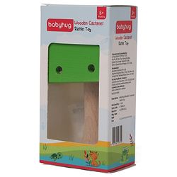 Babyhug Wooden Castanet Rattle Toy - Multicolour
